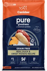 CANIDAE Pure Goodness Real Duck & Sweet Potato Recipe Dry Dog Food, 22-lb bag