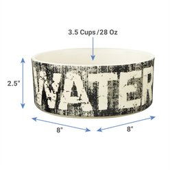 PetRageous Designs Vintage Water Ceramic Dog & Cat Bowl, 3.5-cup slide 2 of 5