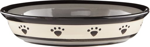 PetRageous Designs Metro Oval Ceramic Dog & Cat Dish, 1-cup
