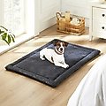 Allisandro anti-slip kennel pads waterproof dog bed, Grey, Large
