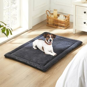 Allisandro anti-slip kennel pads waterproof dog bed, Grey, Large