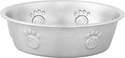 PetRageous Designs Cayman Classic Non-Skid Stainless Steel Dog & Cat Bowl, 1-cup