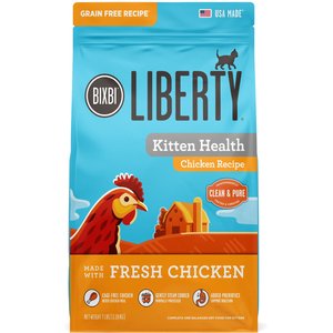 BIXBI Liberty Kitten Health Chicken Recipe Grain-Free Dry Cat Food, 7-lb bag