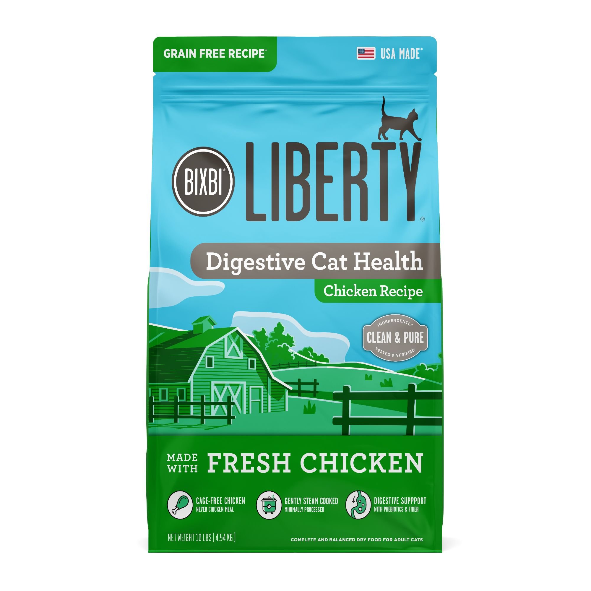 BIXBI Liberty Digestive Health Chicken Recipe Grain Free Dry Cat