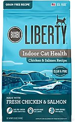 BIXBI Liberty Indoor Health Chicken & Salmon Recipe Grain-Free Dry Cat Food, 3-lb bag