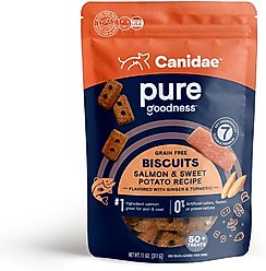 CANIDAE Pure Biscuits with Salmon & Sweet Potato Dog Treats, 11-oz bag slide 1 of 9