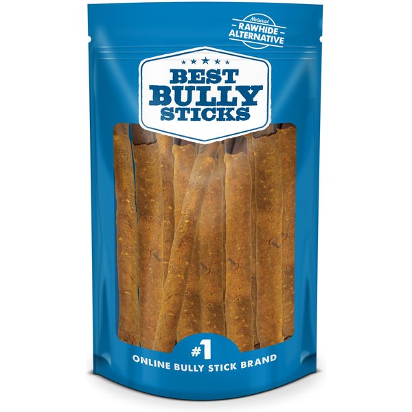 BEST BULLY STICKS 12-inch Collagen Chicken Wrapped Sticks Dog Treats ...