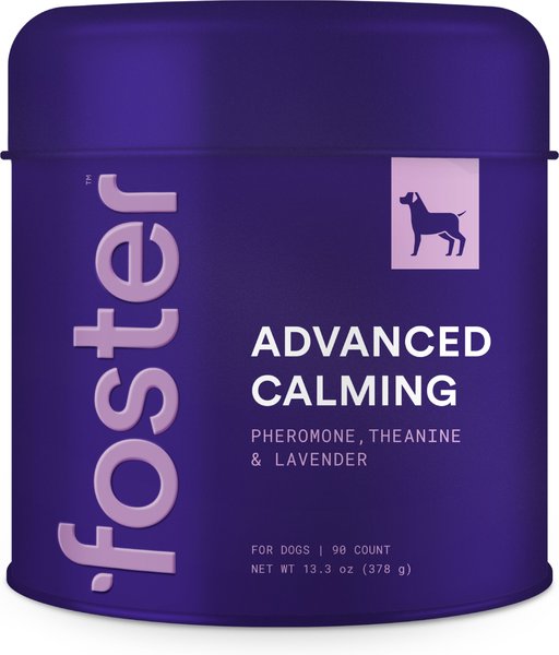 Foster Advanced Calming Banana & Beef Flavored Soft Chews Dog Health Supplement, 90 count slide 1 of 10