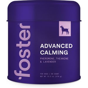 Foster Advanced Calming Banana & Beef Flavored Soft Chews Dog Health Supplement, 90 count