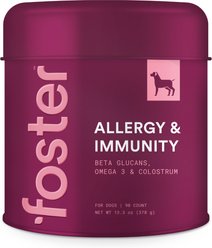 Foster Allergy & Immunity Banana & Apple Flavored Dog Supplement, 90 count