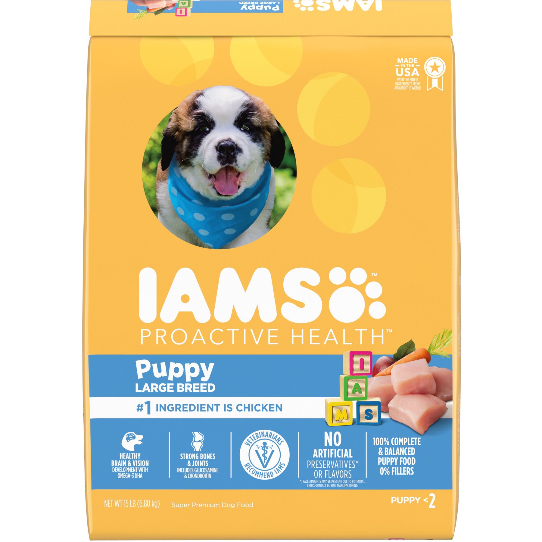 Iams puppy 2024 food amount chart