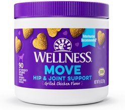 Wellness Move Hip & Joint Support Chicken Flavor Chew Supplements for Dogs