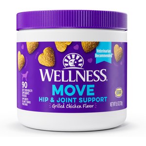 Wellness Move Hip & Joint Support Chicken Flavor Chew Supplements for Dogs