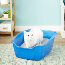 Van Ness High Sides Cat Litter Pan, Blue, Giant