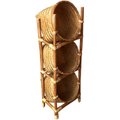 D-Art Collection 3 Tier Bamboo Dog & Cat Kennel Accessory, Natural, Medium