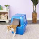 Van Ness Enclosed Sifting Cat Litter Pan, Giant Blue