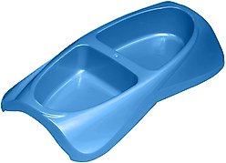 Van Ness Lightweight Double Plastic Dog & Cat Dish, 1-cup