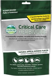 Oxbow Critical Care Herbivore Apple-Banana Small-Pet Health Supplement, 454-gm bag