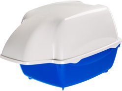 Ferplast Cosmic Outdoor Hooded Cat Litter Box, Blue