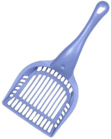 Wide slot shop litter scoop