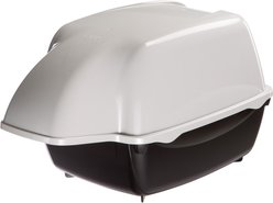 Ferplast Cosmic Outdoor Hooded Cat Litter Box, Black
