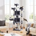 Yaheetech 76-in Multi-Level Cat Tree, Dark Gray, Large
