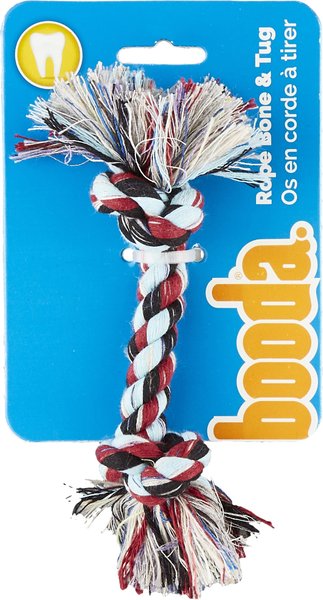 Booda Multi Color 2-Knot Rope Bone Dog Toy, X-Small slide 1 of 6