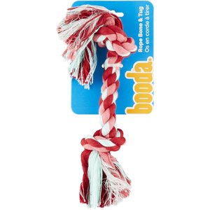 Booda Multi Color 2-Knot Rope Bone Dog Toy, Medium
