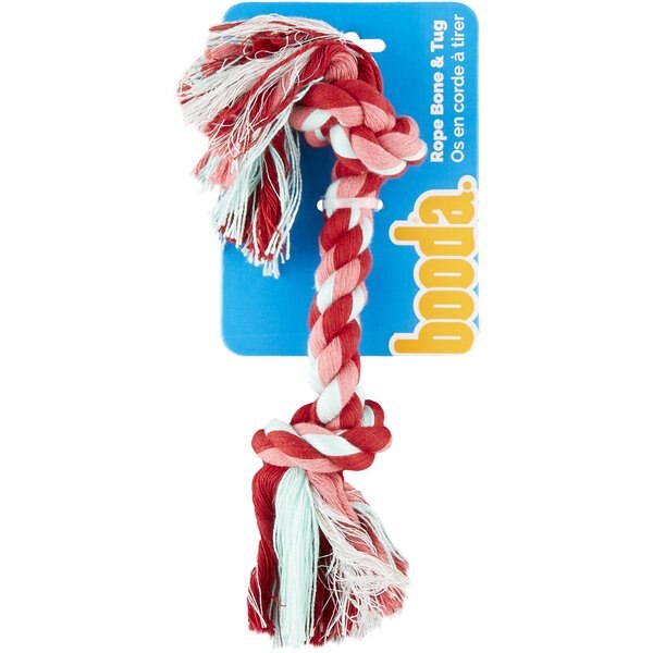 Grriggles Rope Bones Dog Toy, Red