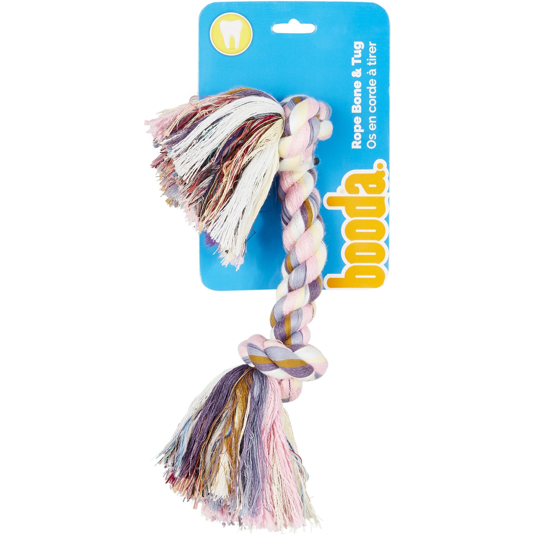 Multi-Squeak Bone Dog Chew Toy, Multicolor - Pet Clever