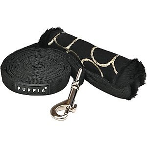 Puppia Florent Dog Lead, Black, Medium