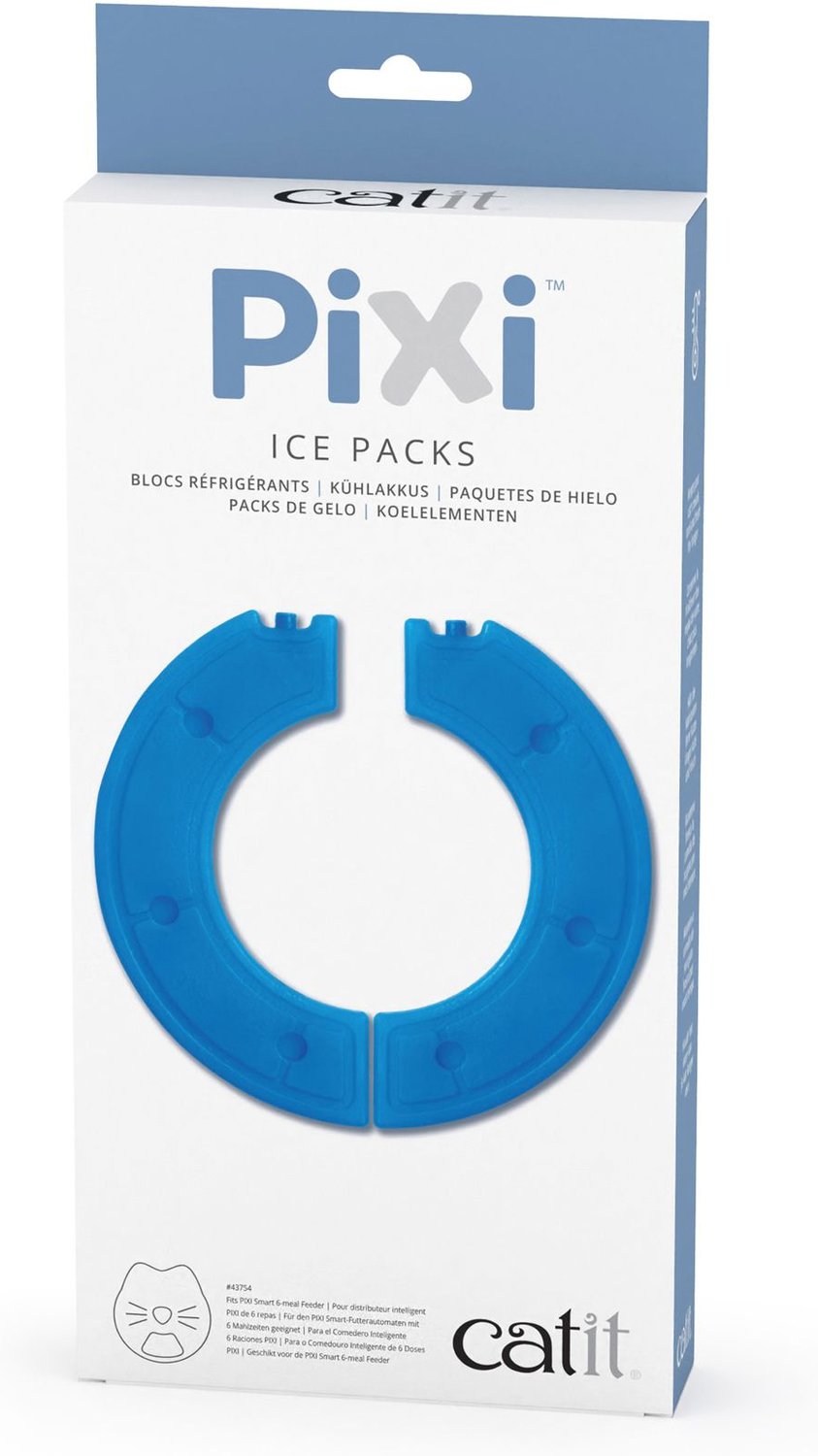 Catit Pixi Ice Pack Cat Feeder, 2 count