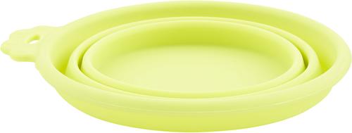 Show full view: Petmate Silicone Round Collapsible Travel Pet Bowl, Go Go Green, Large slide 4 of 9
