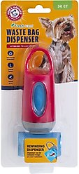 Arm & Hammer Dispenser & Disposable Waste Bags, Color Varies, 1 dispenser, 30-bags