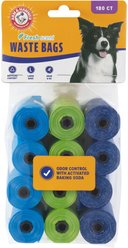 Arm & Hammer Assorted Disposable Waste Bag Refills, 180 count
