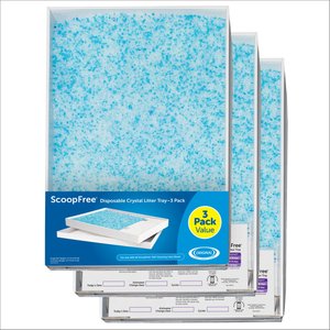 PetSafe ScoopFree Complete Disposable Crystal Litter Trays 3-Pack, Blue