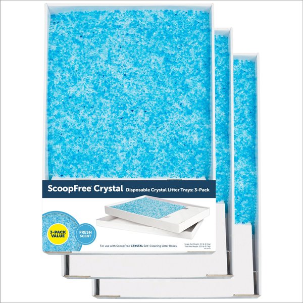 PETSAFE ScoopFree Lavender Scented NonClumping Crystal Cat Litter, 3