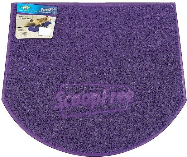 Messy Cats Purple Silicone Cat Litter Mat