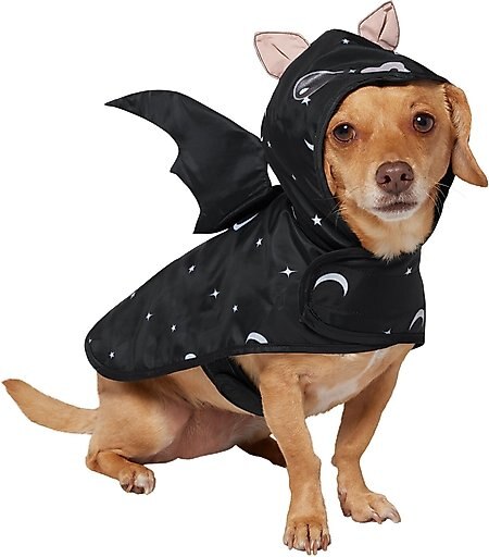 Frisco Ultra Light Weight Bat Dog Raincoat, Small