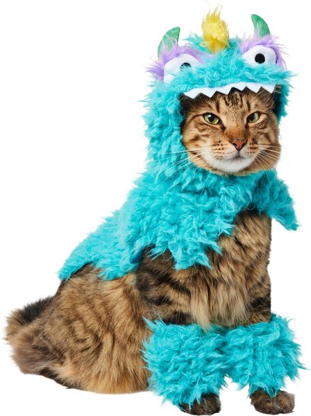 Frisco Faux Fur Monster Clash Dog & Cat Costume, Small slide 1 of 8