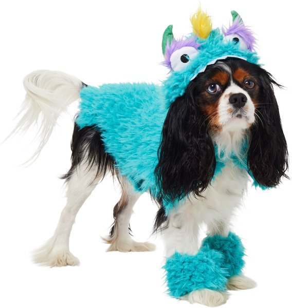 Frisco Faux Fur Monster Clash Dog & Cat Costume, Medium slide 1 of 8
