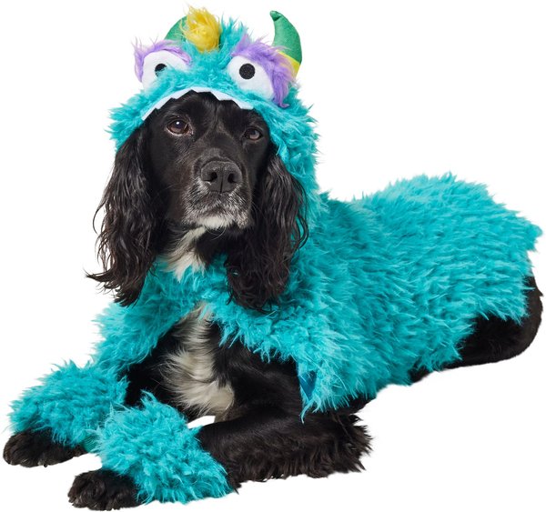 Frisco Faux Fur Monster Clash Dog & Cat Costume, Large slide 1 of 7