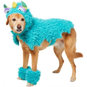 Frisco Faux Fur Monster Clash Dog & Cat Costume, X-Large