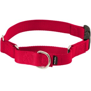 PetSafe Quick Snap Buckle Nylon Martingale Dog Collar, Red, Petite: 7 to 9-in neck, 3/8-in wide