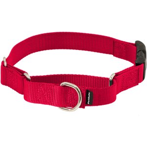 PetSafe Quick Snap Buckle Nylon Martingale Dog Collar, Red, Medium: 11 to 15-in neck, 3/4-in wide