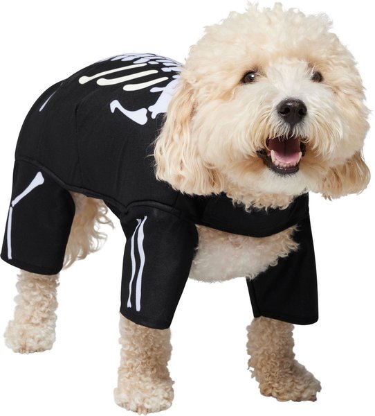 Frisco Glow in the Dark Skeleton Dog & Cat Costume, Medium slide 1 of 8