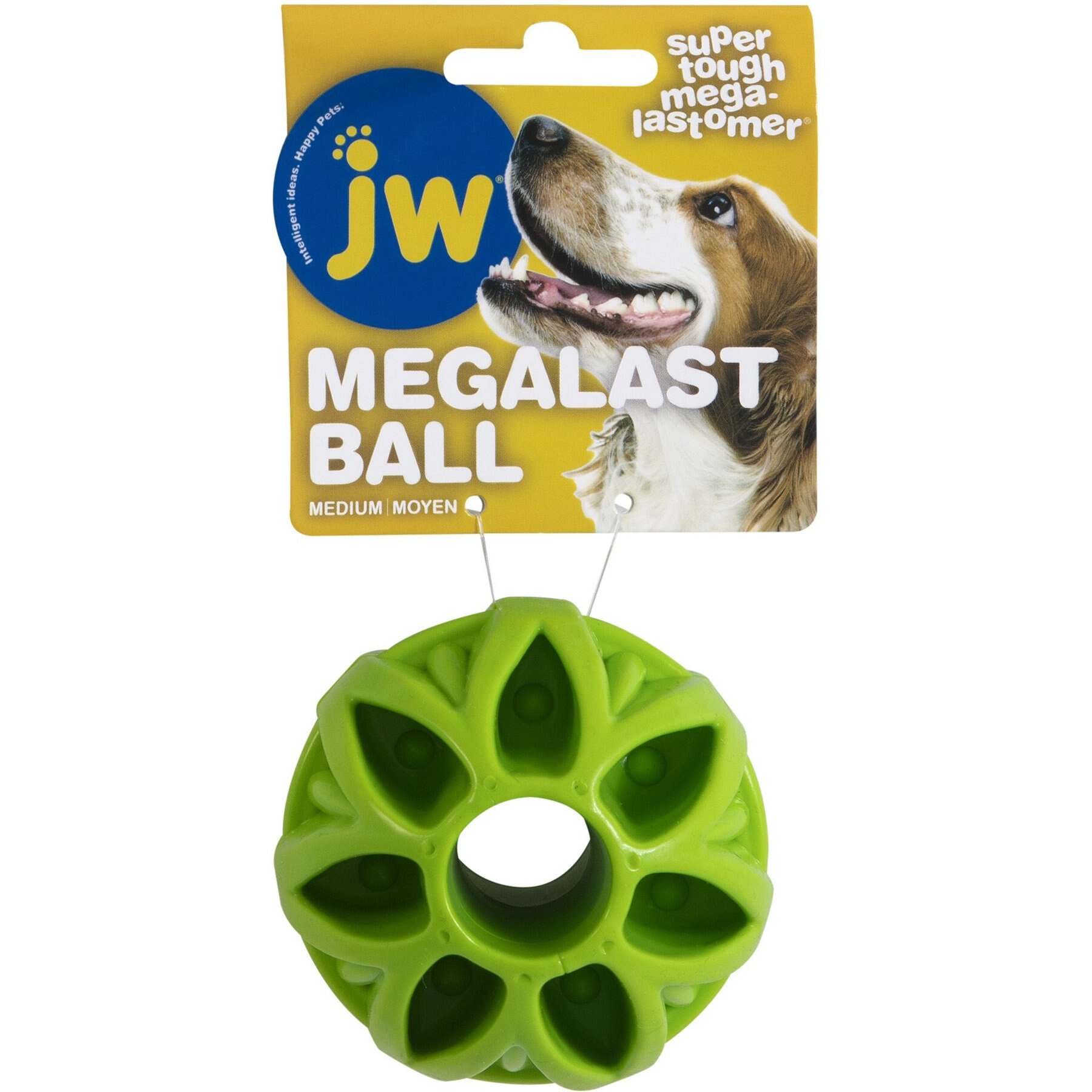 JW PET Megalast Ball Dog Toy, Color Varies, Medium