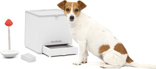 PETSAFE Teach & Treat Remote Treat Dispenser, White, White - Chewy.com
