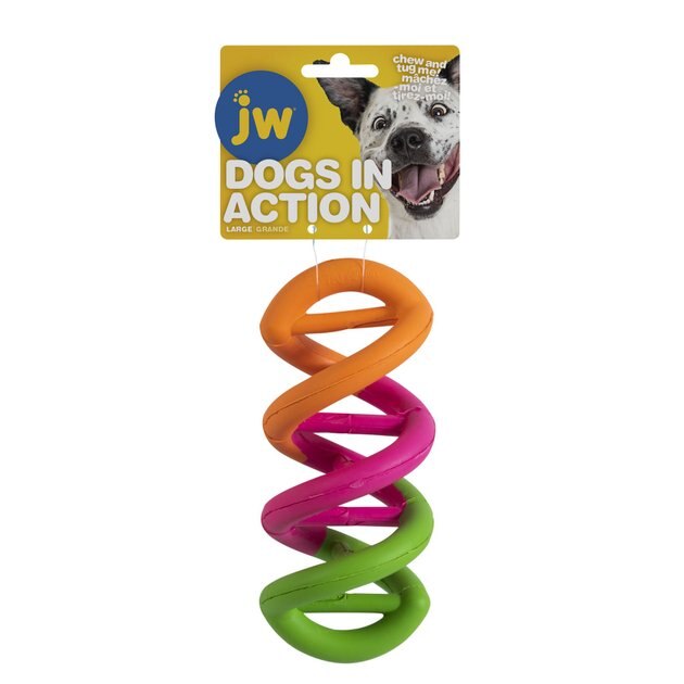 JW Pet Canvas Gel Barbell for Dogs