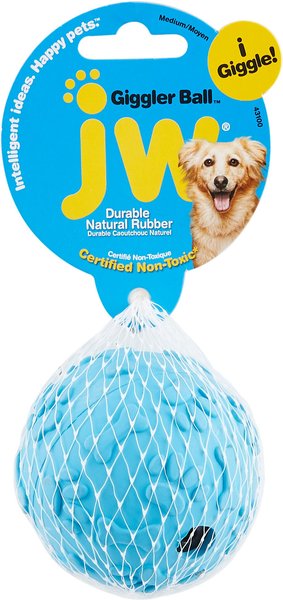 JW Pet Giggler Ball Squeaky Dog Toy, Color Varies, Medium slide 1 of 7